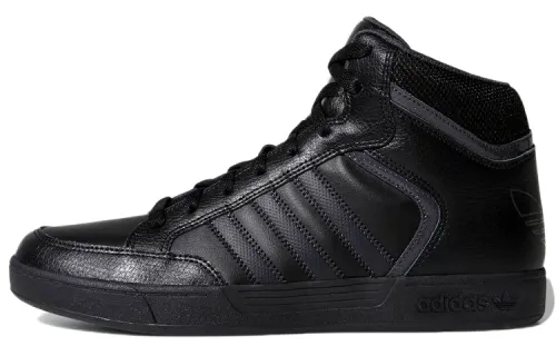 Adidas Originals Varial Mid Abrasion Resistant Mid top Skateboard Shoes Men's Black