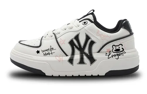 MLB Chunky Liner Slip Resistant Cushioning Abrasion Resistant Lightweight Height Increasing Low top Skateboard Shoes
