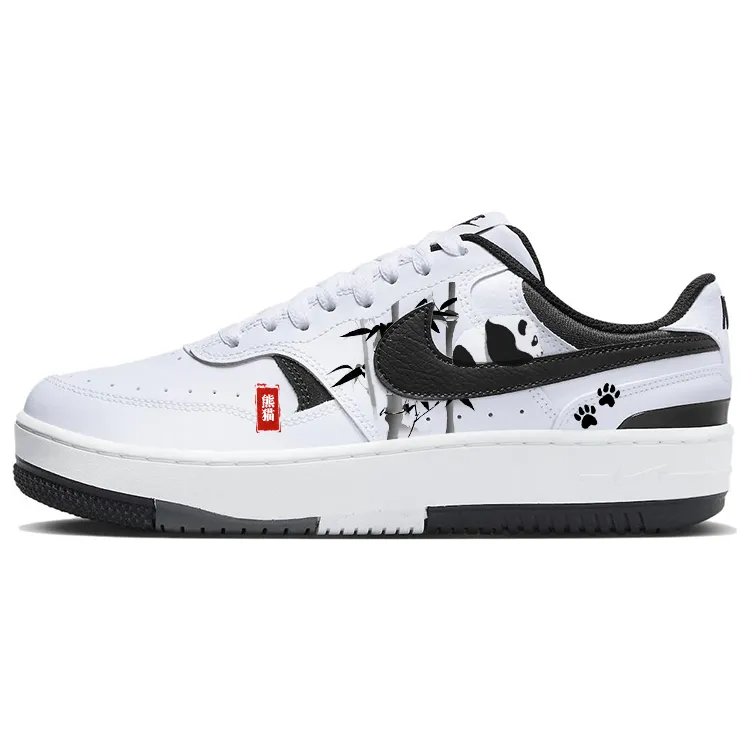 Nike Gamma Force Slip Resistant Abrasion Resistant Low top Skateboard Shoes Women's Black White