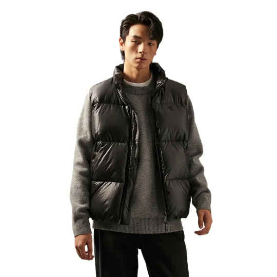 Calvin Klein Down Jackets Men's Stand Collar Without Hood Moderate