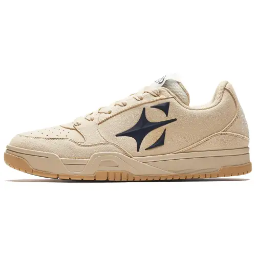 Anta Airspace Sky Abrasion Resistant Slip Resistant Coverage Height Increasing Low top Skateboard Shoes Men's Oat Gray