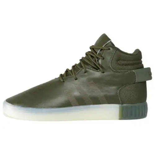Adidas Originals Tubular Slip Resistant Abrasion Resistant High top Skateboard Shoes Men's Green