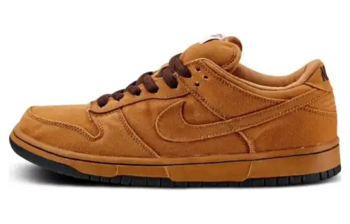 Carhartt x Nike Dunk SB Abrasion Resistant Low top Skateboard Shoes Men's Brown