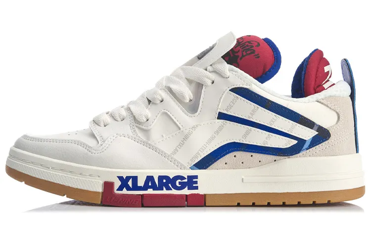 XLARGE x Li Ning Wave Pro Low top Skateboard Shoes Men's Snow