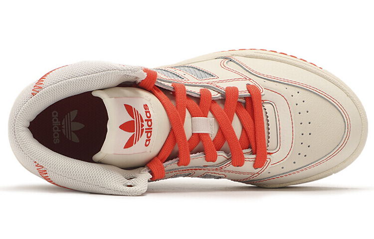 Женские кроссовки adidas originals Drop Step (белый / оранжевый) — фото 4
