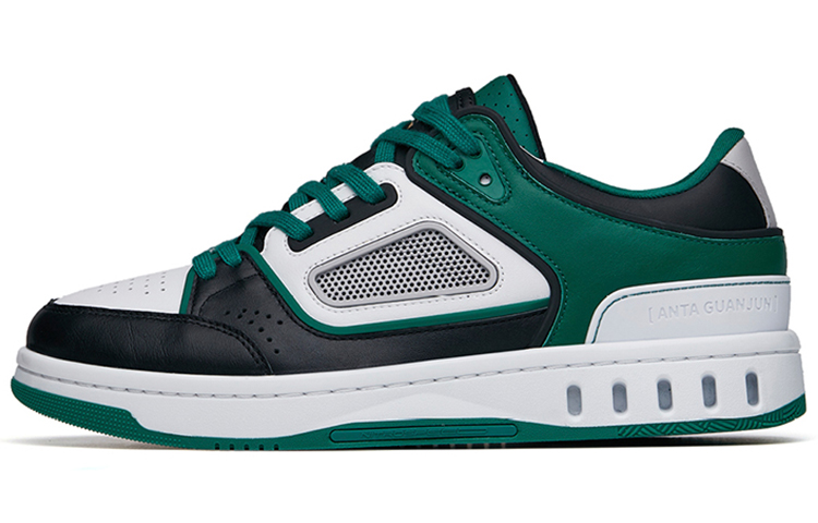 Anta Champion Series Nitrogen Technology Low top Skateboard Shoes Men's Black White Green