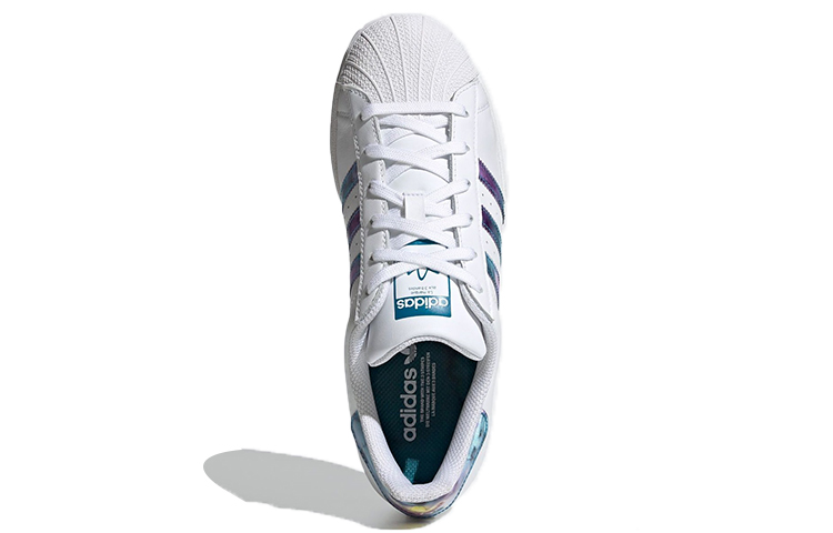 Женские кеды adidas originals SUPERSTAR (белый / фиолетовый) — 白/渐变紫 — фото 5