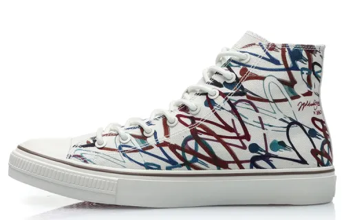 James Goldcrown X SSC x Li Ning CF Source The Love Comfortable Non slip Lightweight High top Skateboard Shoes Unisex
