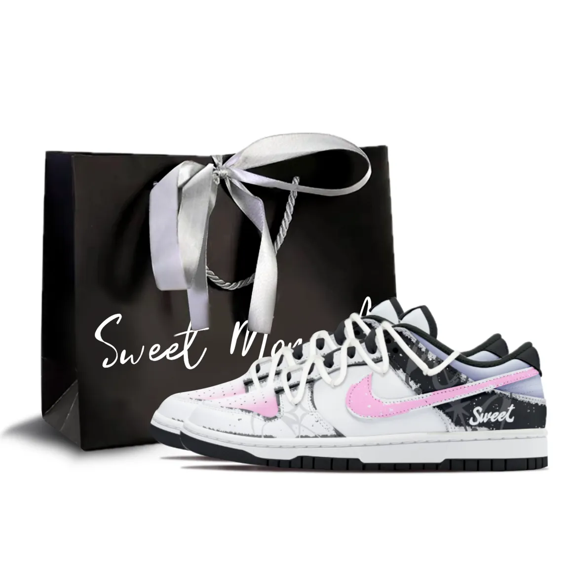 Nike Cow Leather Cushioning Abrasion Resistant Slip Resistant Low top Skateboard Shoes Unisex