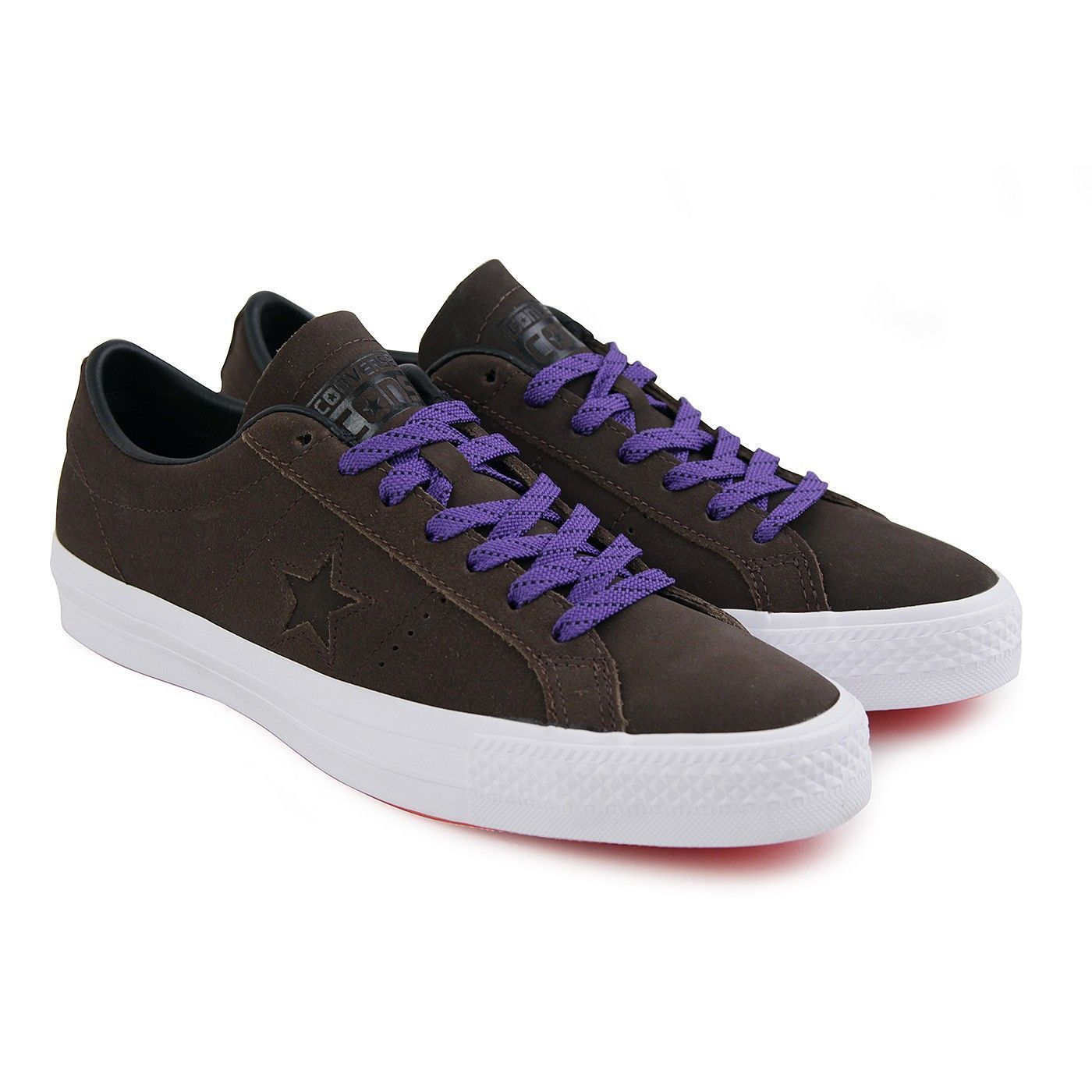 Кеды Converse One Star Pro (коричневые) — фото 3