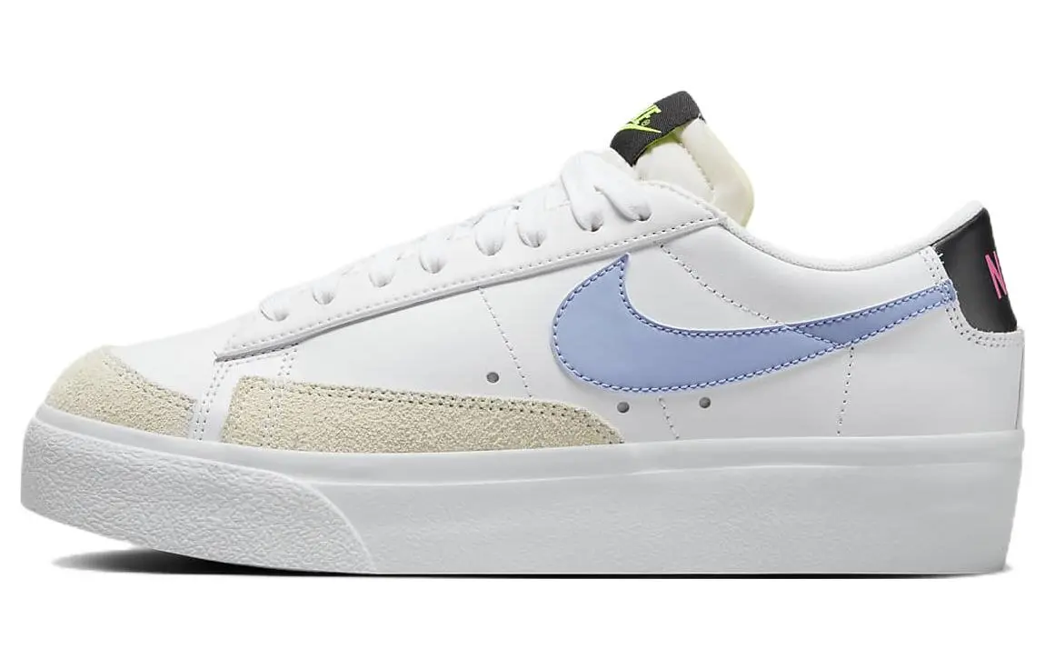 Nike Blazer Platform Leather Platform Slip Resistant, Abrasion Resistant, Height Increasing Low top Skateboard Shoes