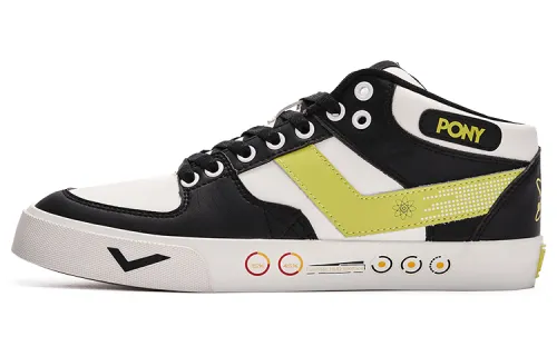 Pony Atop Low top Skateboard Shoes Unisex Black