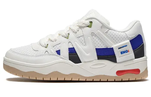 Li Ning Yufeng Synthetic Leather Slip Resistant, Abrasion Resistant, Lightweight Low top Skateboard Shoes Women's