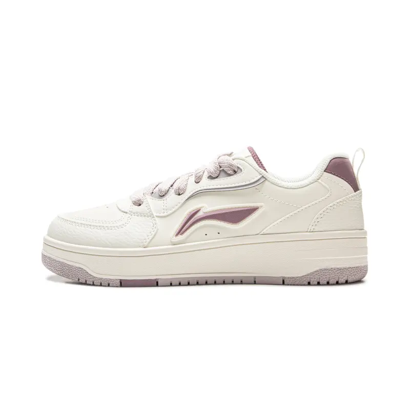 Li Ning Tianji Soft Slip Resistant Cushioning Abrasion Resistant Height Increasing Low top Skateboard Shoes Women's