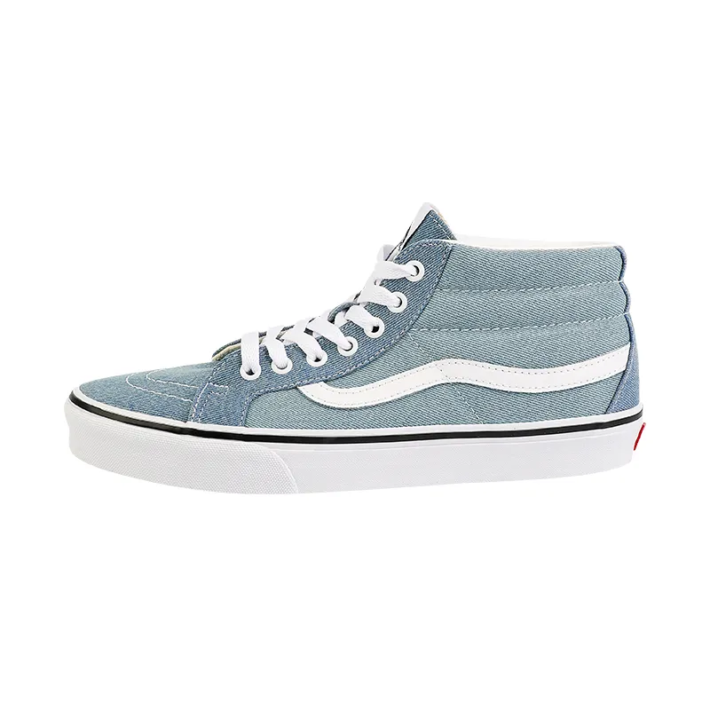 Vans SK8 MID REISSUE Canvas Mid top Skateboard Shoes Unisex Denim Blue