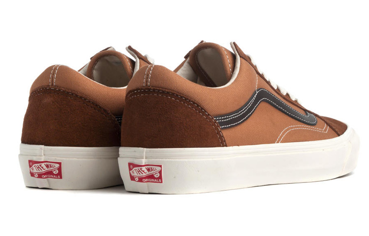 Кеды Vans Old Skool Vault OG LX (коричнево-белые) — фото 4