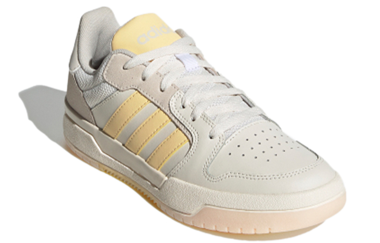 Женские кеды adidas neo Entrap (бело-желтые) — Белый / жёлтый — фото 3
