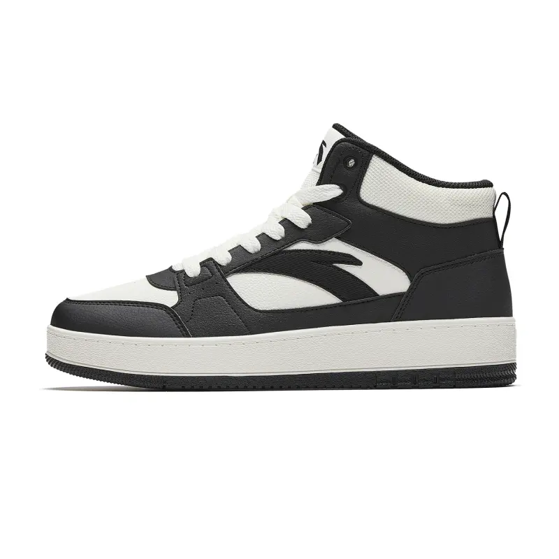 Anta First Year Thermal High top Skateboard Shoes Men's Black White