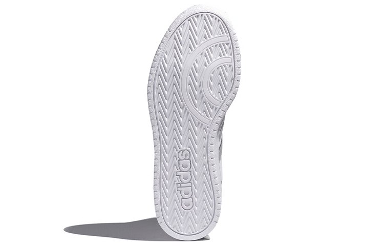 Женские кеды adidas neo Hoops 2.0 (серый / розовый / серебристый) — фото 6