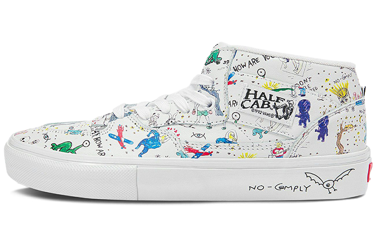 Half Cab No-Comply x Daniel Johnston x Half Cab Vans 'Doodles'