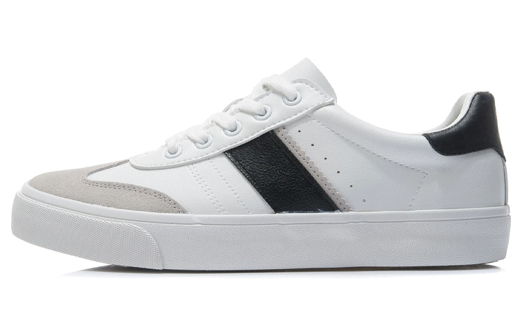 Li Ning Vulc Lite Low top Skateboard Shoes Men's White Black