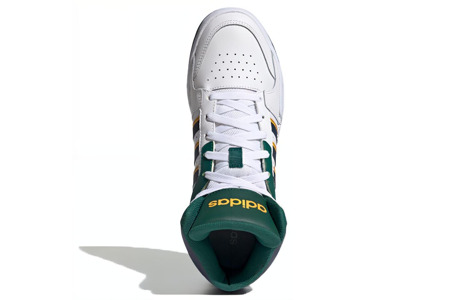 Мужские кеды adidas Entrap Mid (бело-зелено-сине-желтые) — Белый / зелёный / синий / жёлтый — фото 5