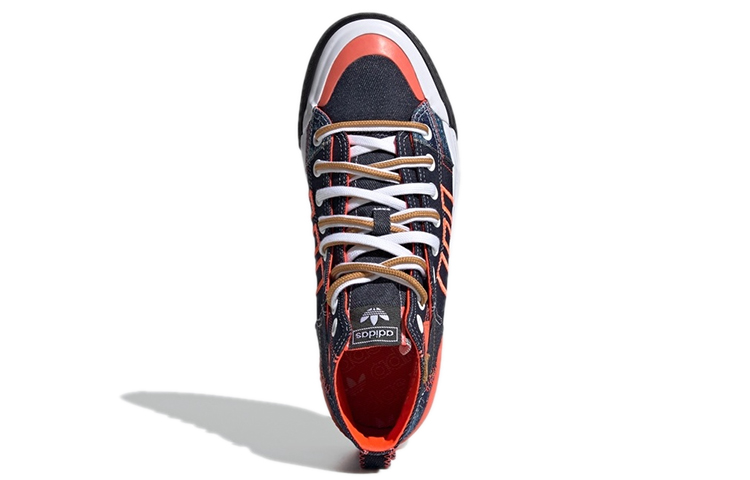 Кеды adidas originals Nizza Hi DL Hi Dl (сине-оранжево-белые) — Синий / оранжевый / белый — фото 5
