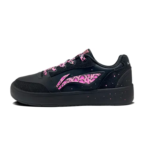 Li Ning Sycee V3 Lightweight And Breathable Low top Skateboard Shoes Men's Pink Black