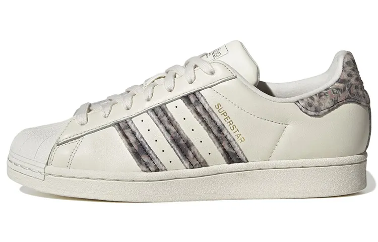Adidas Originals Superstar Wear resistant Non Slip Casual Skateboarding Shoes Unisex Gray