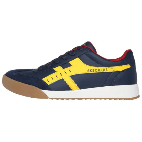 Skechers Low top Skateboard Shoes Men's Blue Yellow