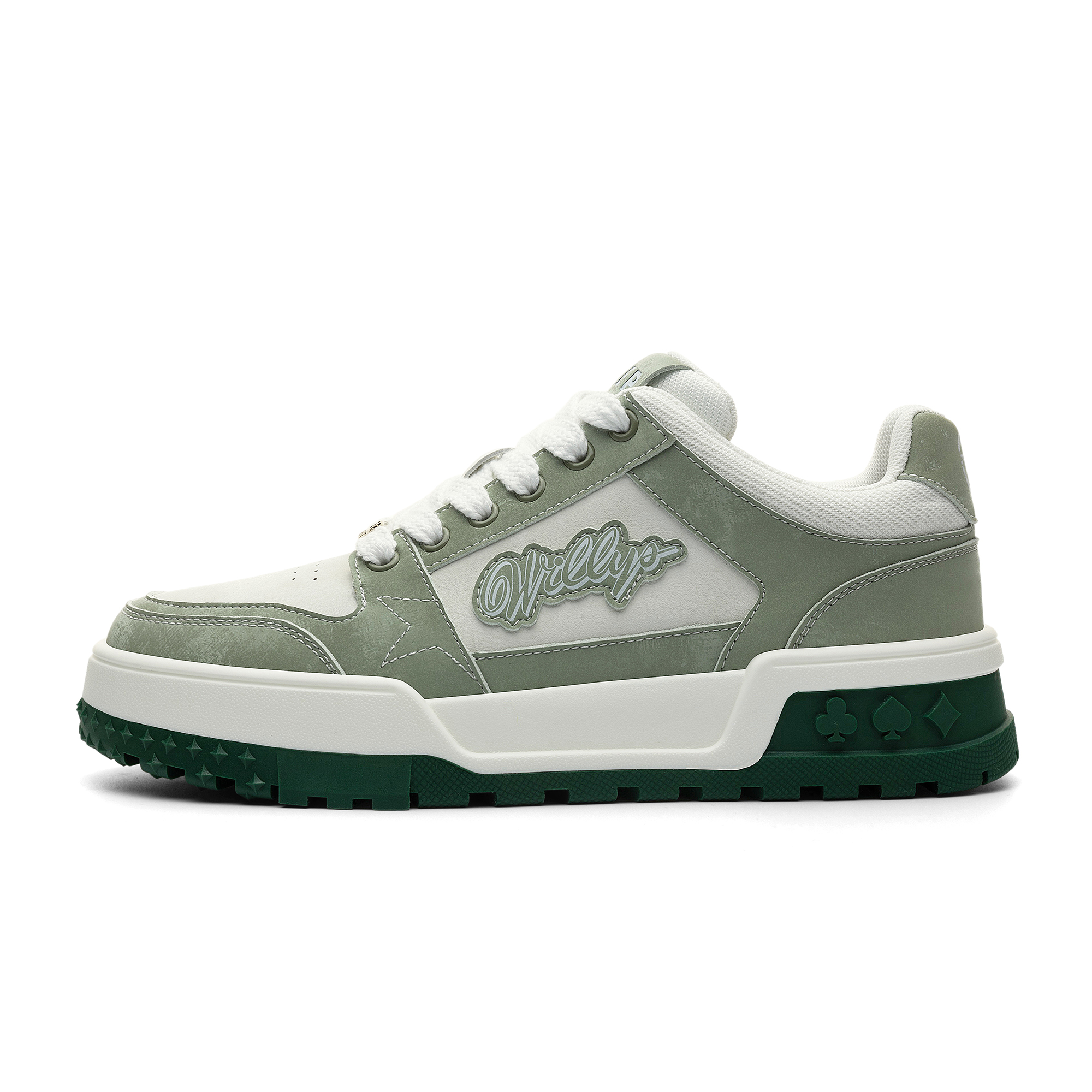 Мужские кеды JEEP SPIRIT White Shoes (бело-синие)