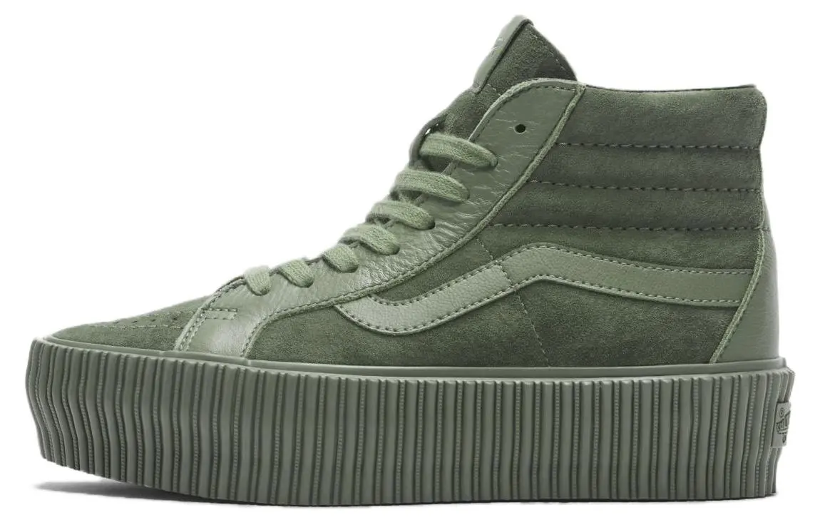 Vans SK8 Platform Comfortable High top Skateboard Shoes Men's Green