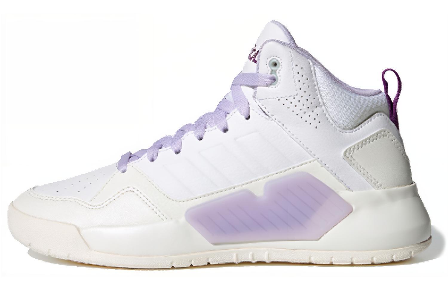 Женские кеды adidas neo PLAY9TIS 2.0 (бело-фиолетовые) — фото 1