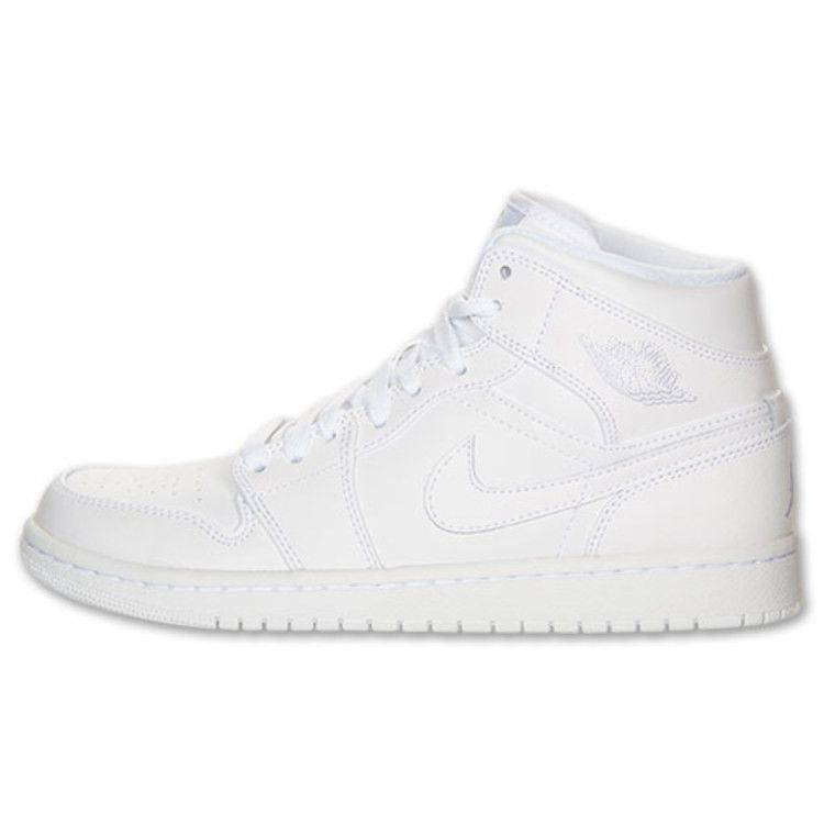 Мужские кеды Jordan Air Jordan 1 (белые)