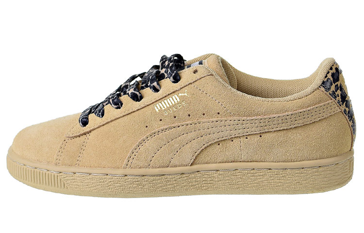 PUMA Suede Wild Ctr Board Shoes Khaki Women's