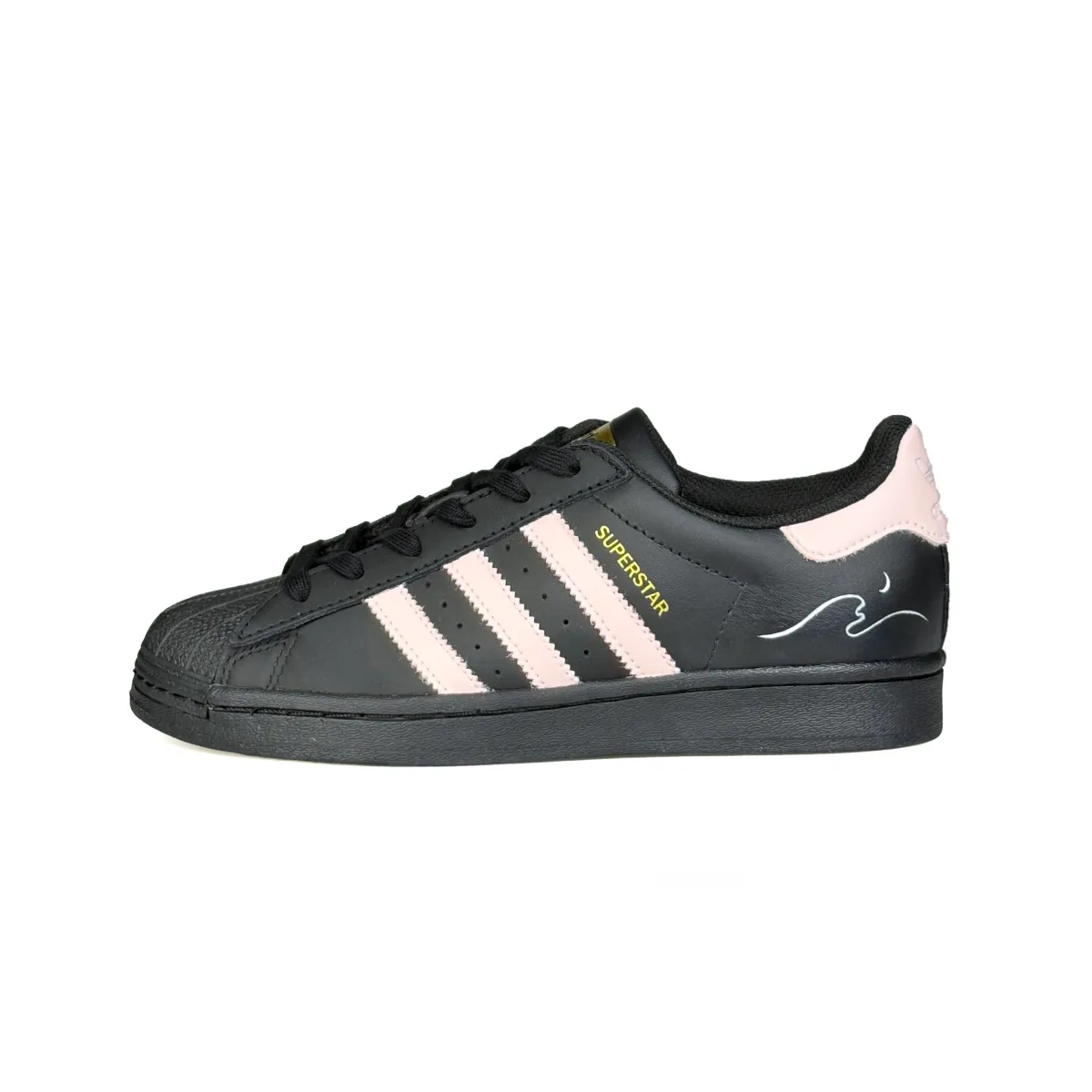 Adidas Originals SUPERSTAR Mao Cool, Moon Pink Slip Resistant Abrasion Resistant Low top Skateboard Shoes Unisex