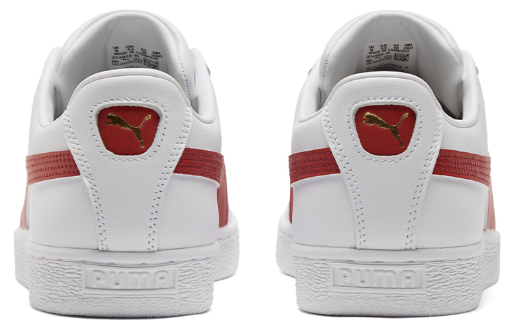 Мужские кеды PUMA Basket Classic (белый / красный) — фото 5