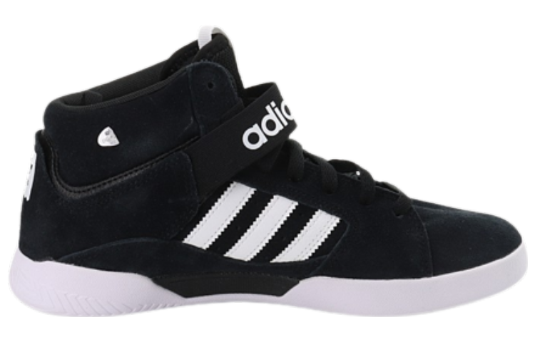 Мужские кеды adidas originals VRX Mid (черно-белые) — фото 2