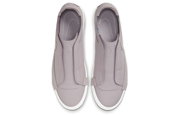 Женские кеды Nike Blazer Slip (бело-фиолетовые) — фото 4