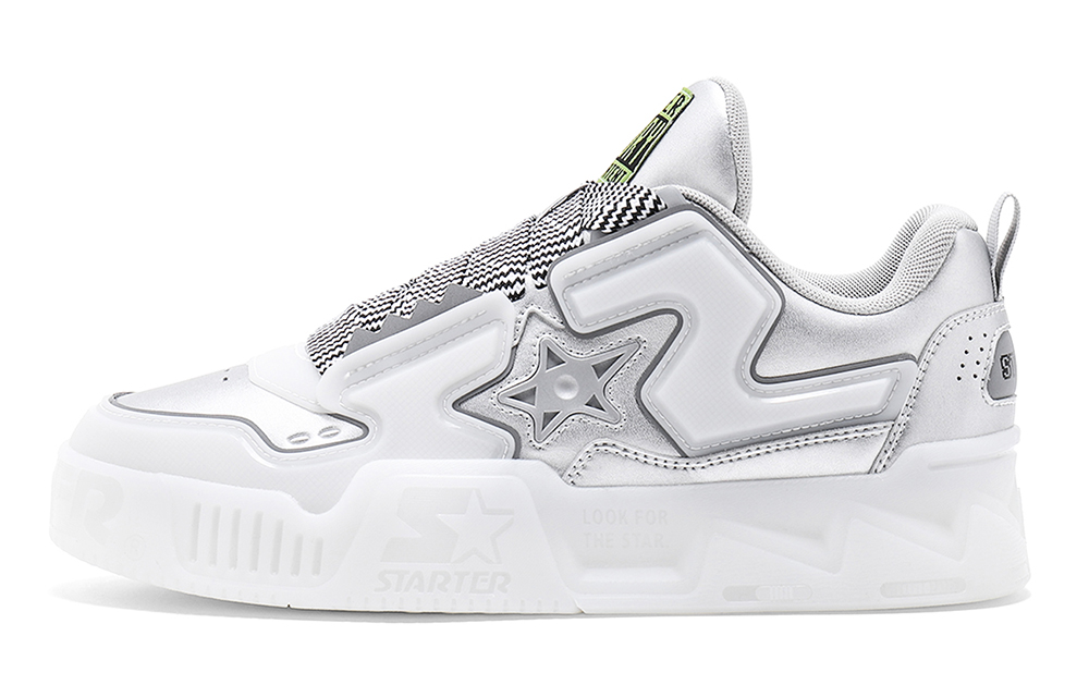 STARTER Vol Laser Palm Electromechanical Play Shoes Low top Skateboard Shoes Women's Light Gray