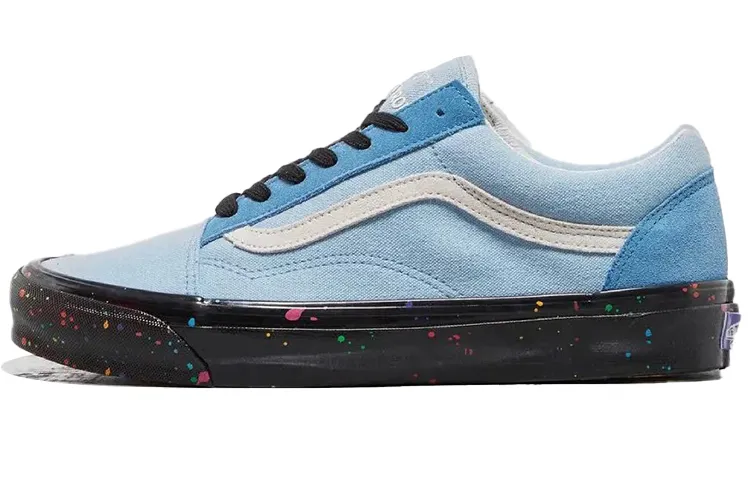 Vans x Footpatrol Old Skool Vault 2021 OG LX Low top Skateboard Shoes Unisex Blue