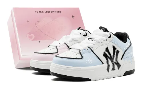 MLB Chunky Liner Summer Travel, Romantic, Blue Pink Mismatched Sweetheart Low top Skateboard Shoes Unisex Pink Blue