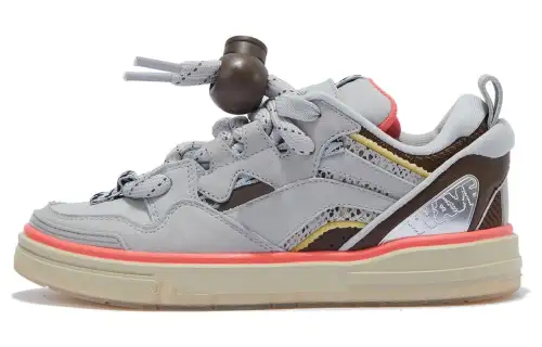 Li Ning Wave Skateboard Shoes Men's Low Top Pottery Clay Brown