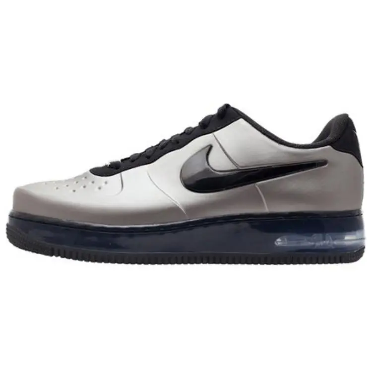 Nike Air Force 1 Slip Resistant Slip Resistant Low top Skateboard Shoes Men's Silver Gray