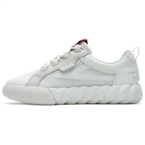 FILA Campo Cushioning, Wear Resistant Low top Skateboard Shoes Women's White