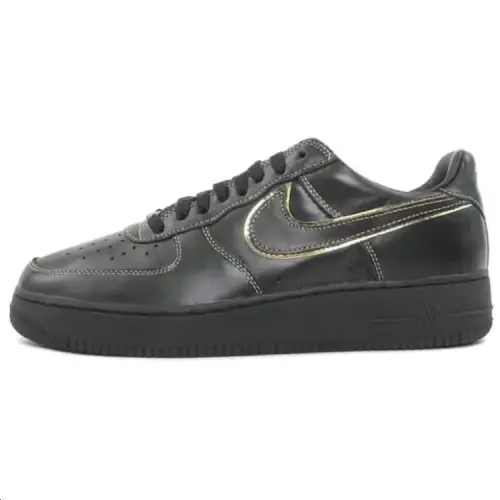 Nike Air Force 1 Cushioning, Wear Resistant Low top Skateboard Shoes Unisex Black