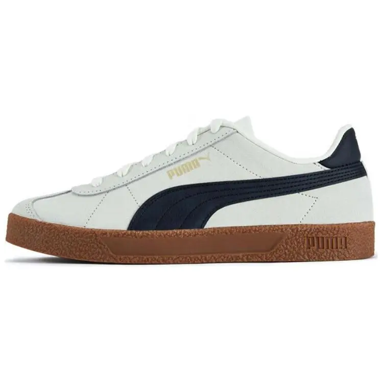 PUMA Club Leather Casual Cushioning Abrasion Resistant Lightweight Breathable Low top German Army Trainers Unisex Gray