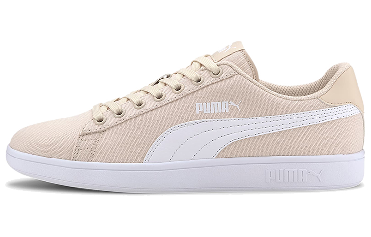 PUMA Smash Collection Skateboard Shoes Unisex Low Top Khaki/White