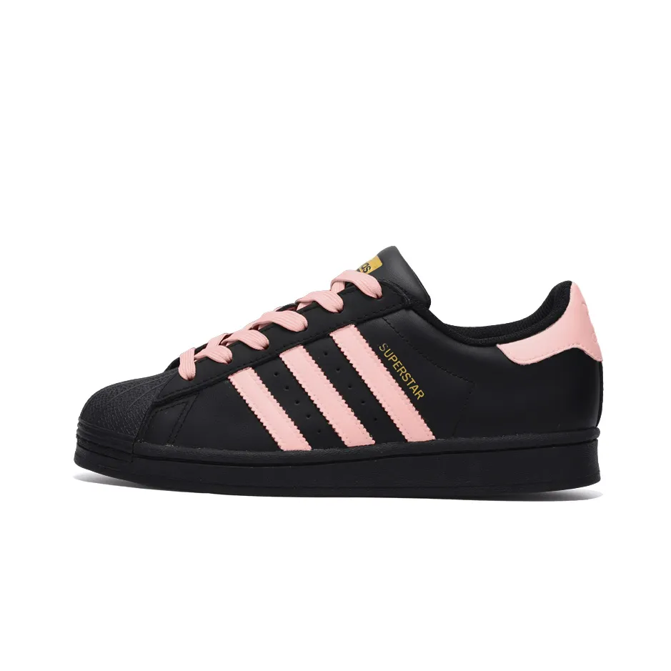 Adidas Originals SUPERSTAR Slip Resistant Abrasion Resistant Low top Skateboard Shoes Unisex Black