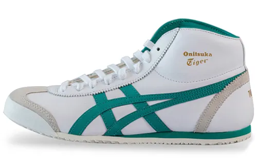 Onitsuka Tiger Onitsuka Tiger MEXICO 66 Mid casual high-top sneakers for men and women, white and green
